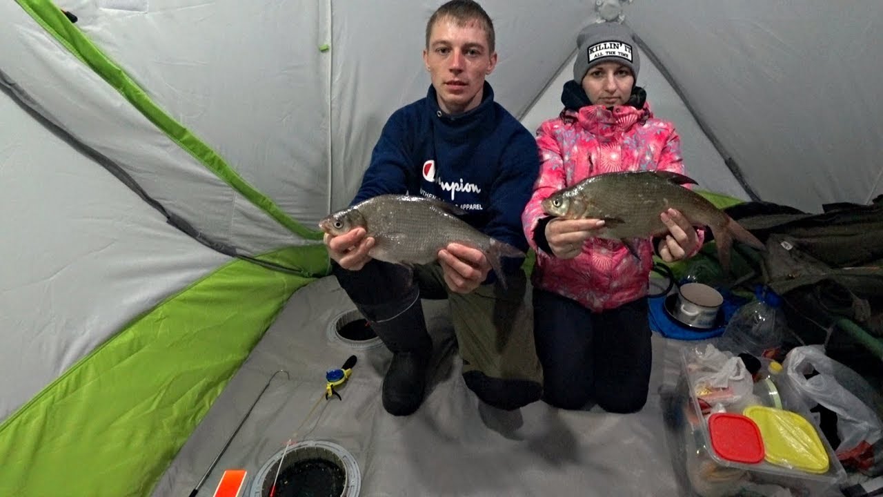 Зимняя Рыбалка С Двумя Ночёвками В Палатке, В Тепле И Комфорте! Рыбалка с женой 2020!